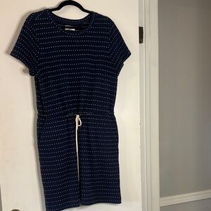 Lou & Grey Navy and White Mini Dress